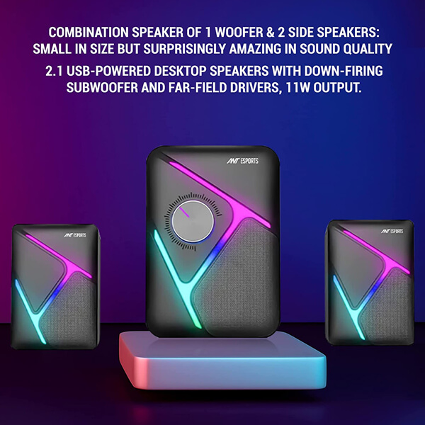 Ant Esports GS270 2.1 RGB Stereo Gaming Speaker